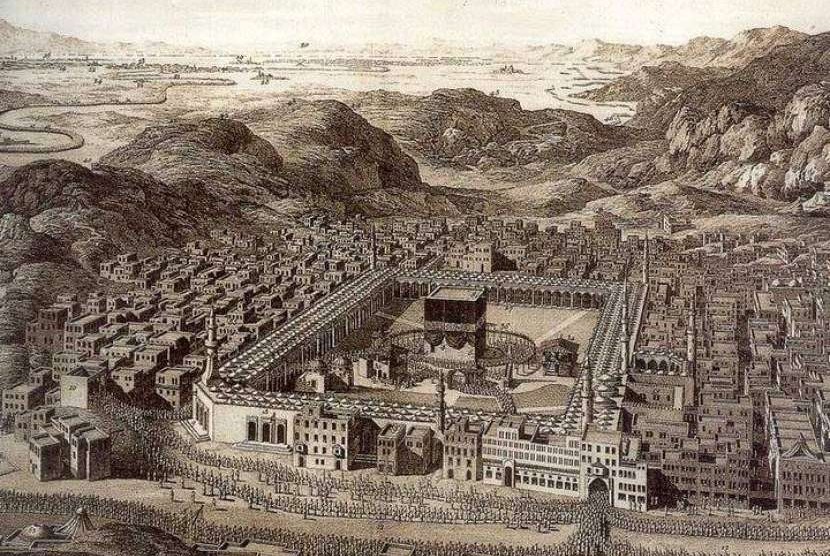 Ka'bah Baitullah sebagia pusat hikmah dari pengurbanan Nabi Ibrahim As terhadap putranya, Nabi Ismail As. (Foto: history of Islam)