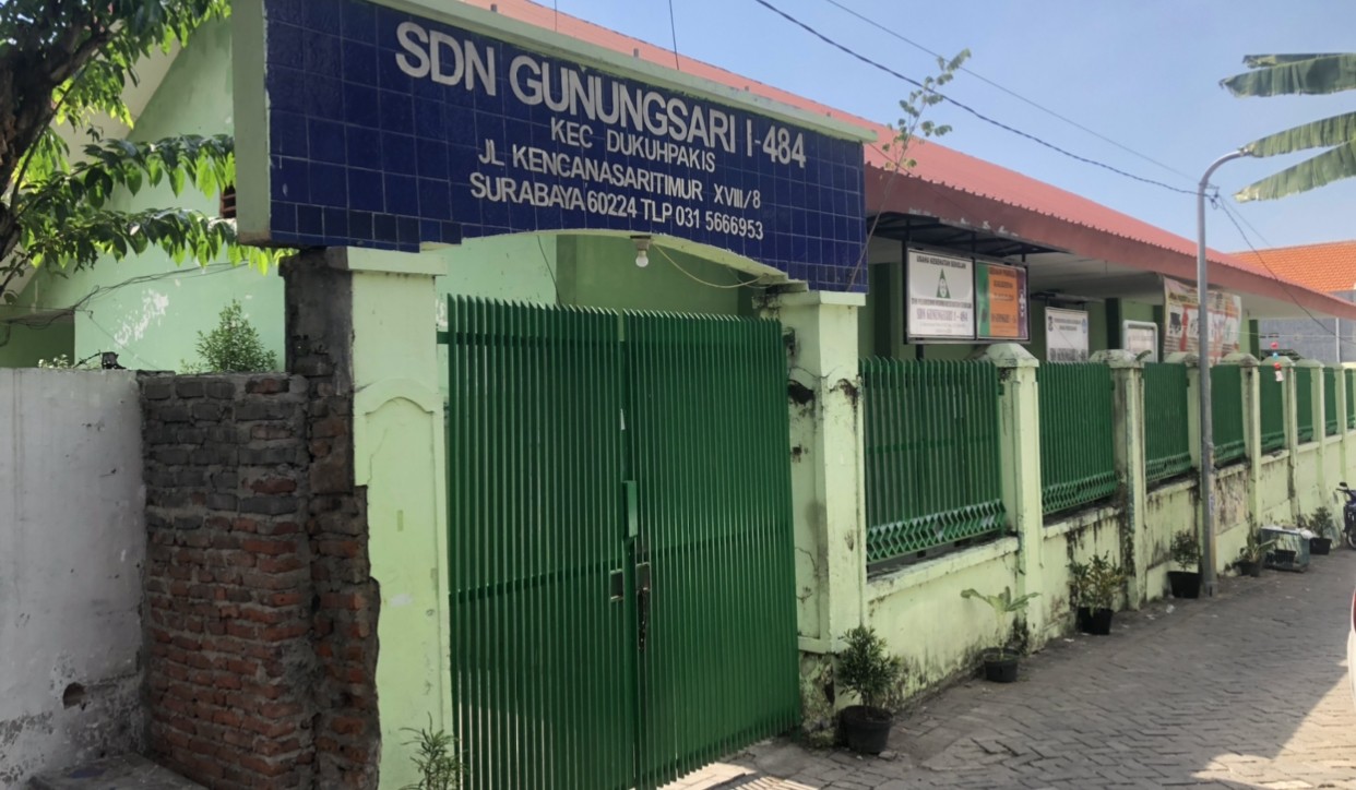 SDN Gunungsari I-484 yang rencananya digunakan sebagai ruang isolasi pasien Covid-19. (Foto: Andhi Dwi/Ngopibareng.id)