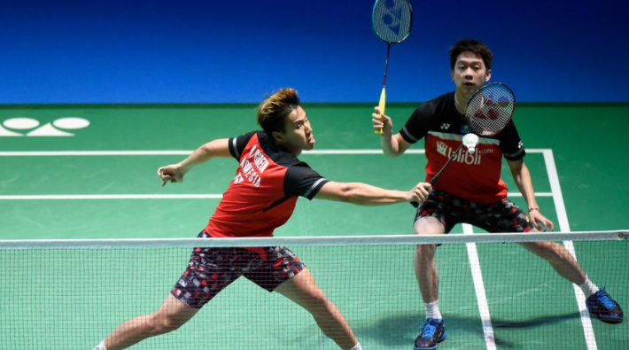 The Minions, pasangan Kevin Sanjaya dan Marcus Gideon di Olimpiade Tokyo 2020 (Foto: Twitter)