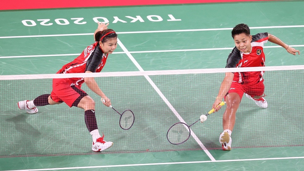 Ganda putri Indonesia Greysia Polii/Apriyani Rahayu melaju ke final Olimpiade Tokyo 2020. (Foto: Twitter/@bwfmedia)