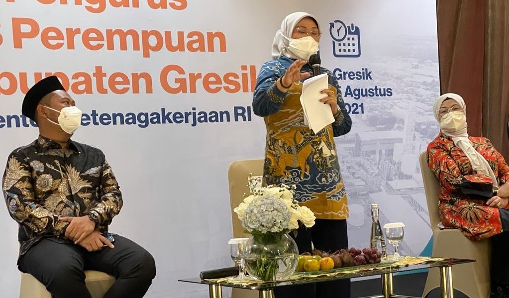 Menaker Ida Fauziah menjamin negara memberikan perlindungan bagi pekerja perempuan. (Foto: Istimewa)