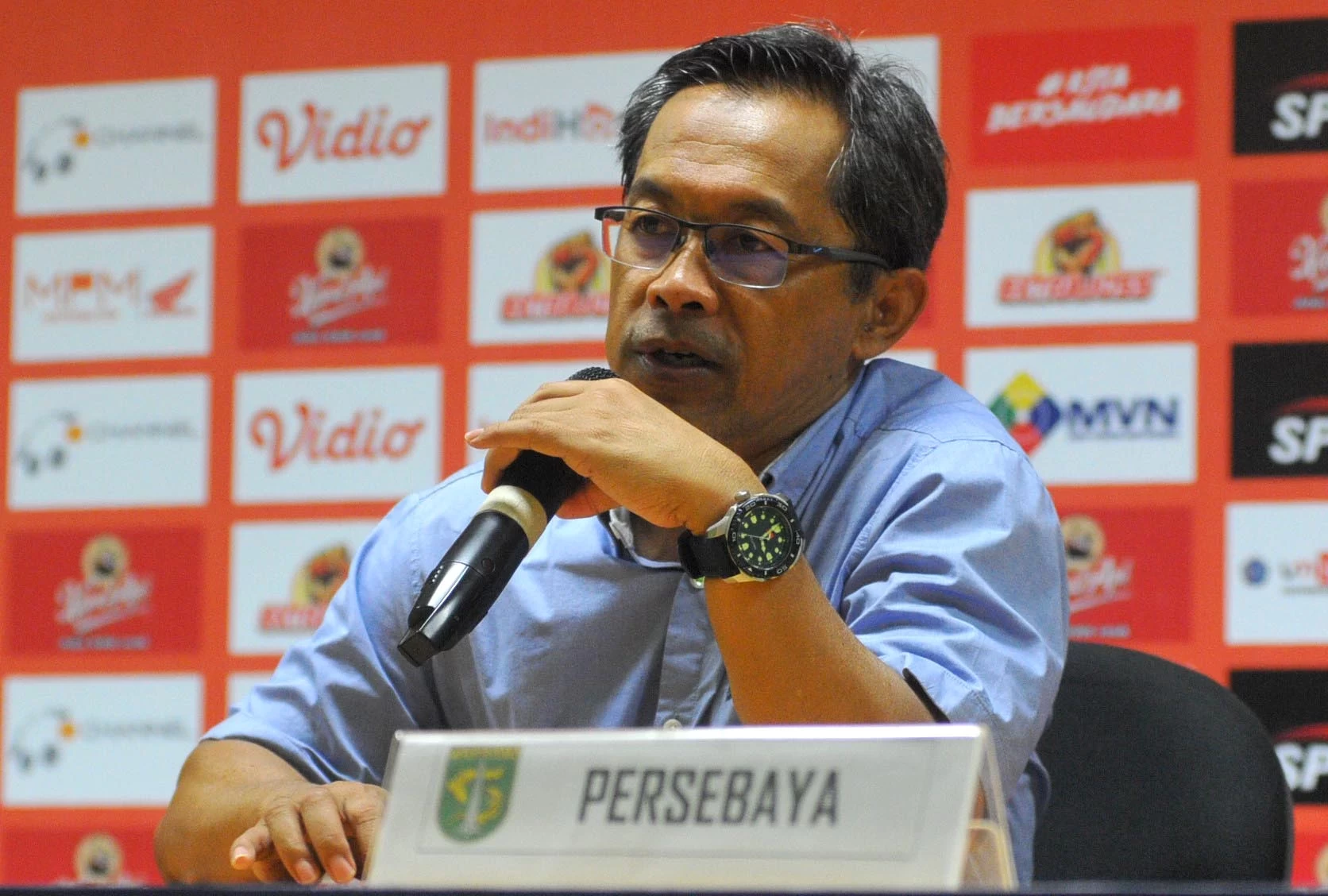 Pelatih Persebaya Aji Santoso. (Foto: Dok. Ngopibareng.id)