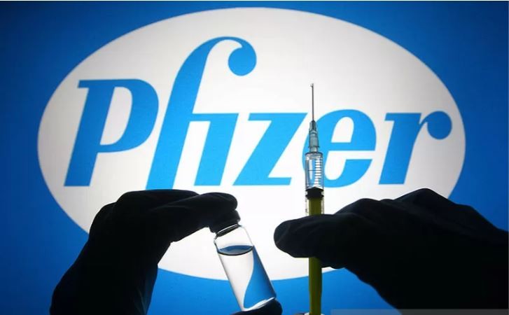 Ilustrasi vaksin Pfizer.