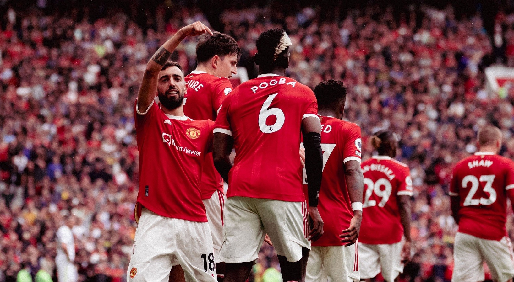 Bruno Fernandes mencetak hattrick ke gawang Leeds United di pekan pertama Premier League 2021/2022. (Foto: Twitter/@ManUtd)