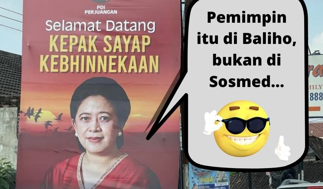 Meme baliho politik yang lagi ngetren belakangan ini. (Sumber twitter)