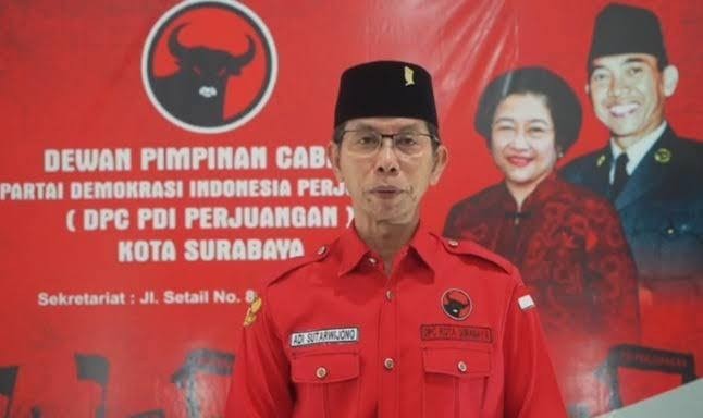 Ketua DPC PDIP Surabaya, Adi Sutarwijono. (Foto: dok. Ngopibareng.id)