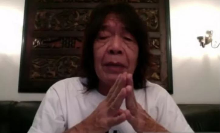 Anggota grup musik godbless, Ian Antono dalam juma pers virtual "48 Tahun Godbless - Mulai Hari Ini" pada Jumat 20 Agustus 2021. (Foto: Antara/Maria Cicilia Galuh)