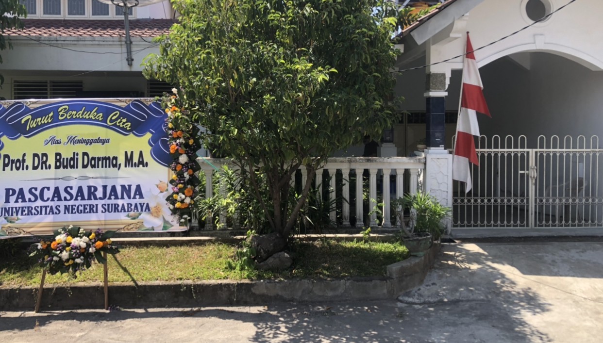 Rumah Budi Darma di kawasan perumahan dosen Unesa (Foto: Andhi Dwi/Ngopibareng.id)