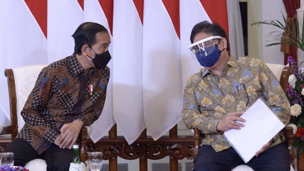 Presiden saat Rapat Koordinasi Nasional (Rakornas) Pengendalian Inflasi Tahun 2021 di Istana Negara, Jakarta. (Foto: Setpres)