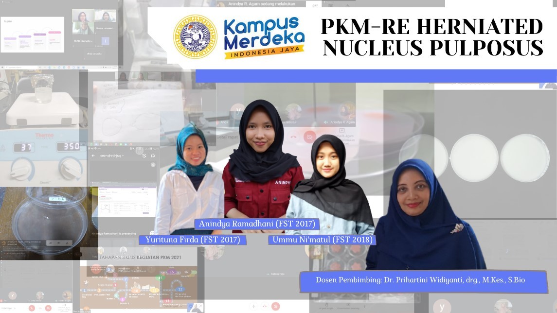 Tim yang mengembangkan Biomaterial Pengganti Nucleus Pulposus, Solusi Kelainan Bantalan Tulang Rawan (foto: istimewa)