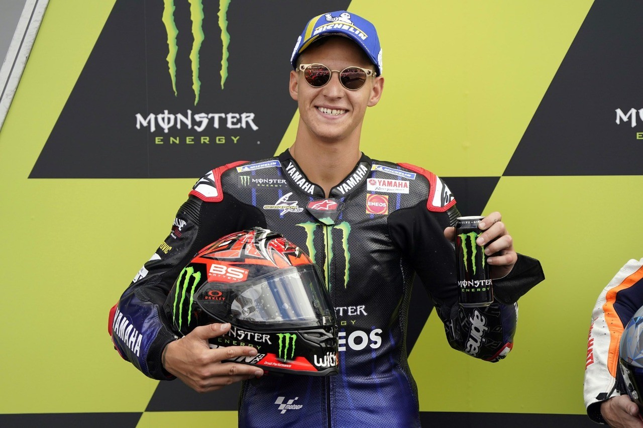 Fabio Quartararo memenangi MotoGP Inggris. (Foto: AP)