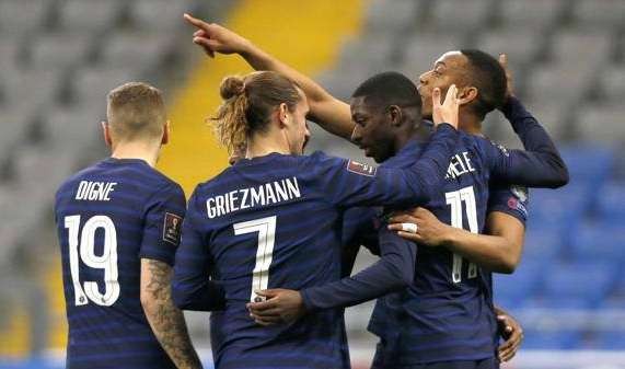 Antoine Griezmann mencetak gol semata wayang Prancis saat ditahan imbang 1-1 oleh Bosnia-Herzegovina. (Foto: Istimewa)