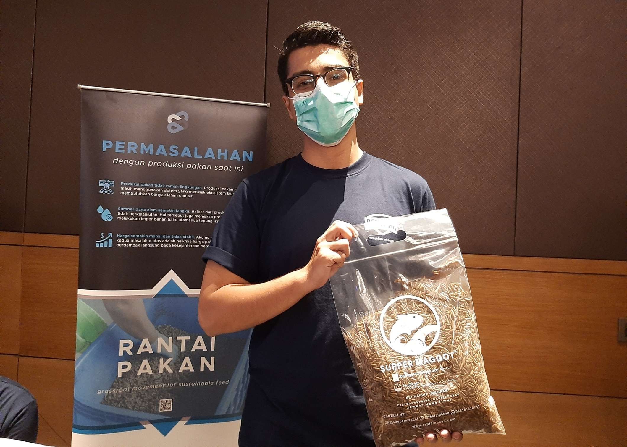 Hasyim Ali Shahab, CEO Rantai Pakan salah satu peserta Perwira Juara. (Foto: Pita Sari/Ngopibareng.id)