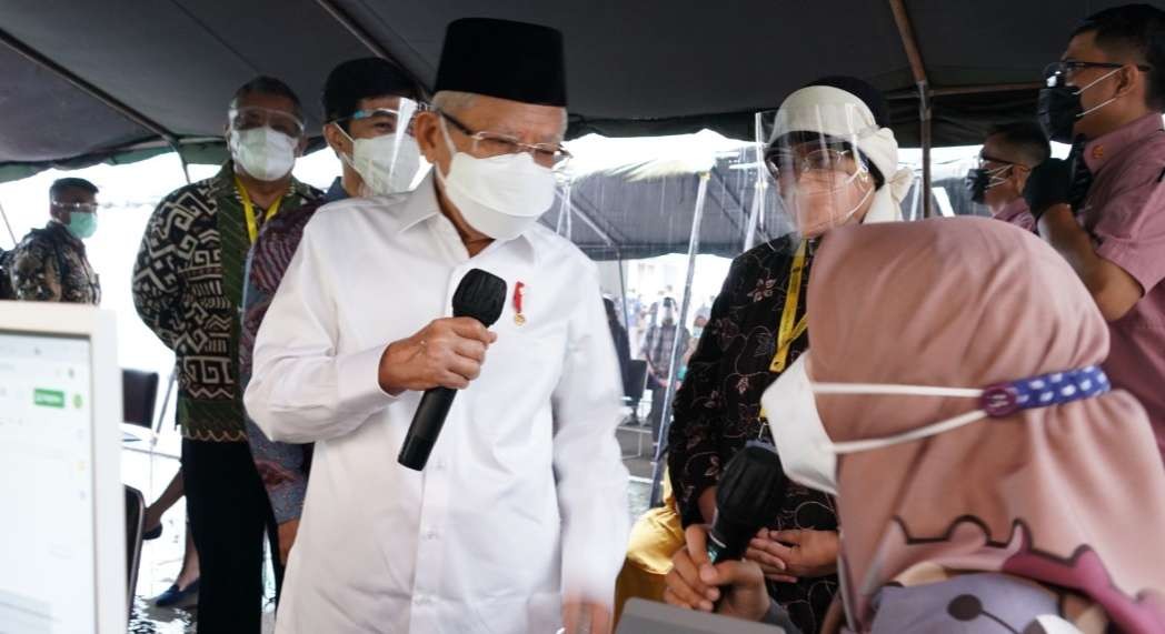 Wapres KH Ma’ruf Amin di Fakultas Kedokteran Gigi dan Mulut UI Salemba. (Foto: Setwapres)