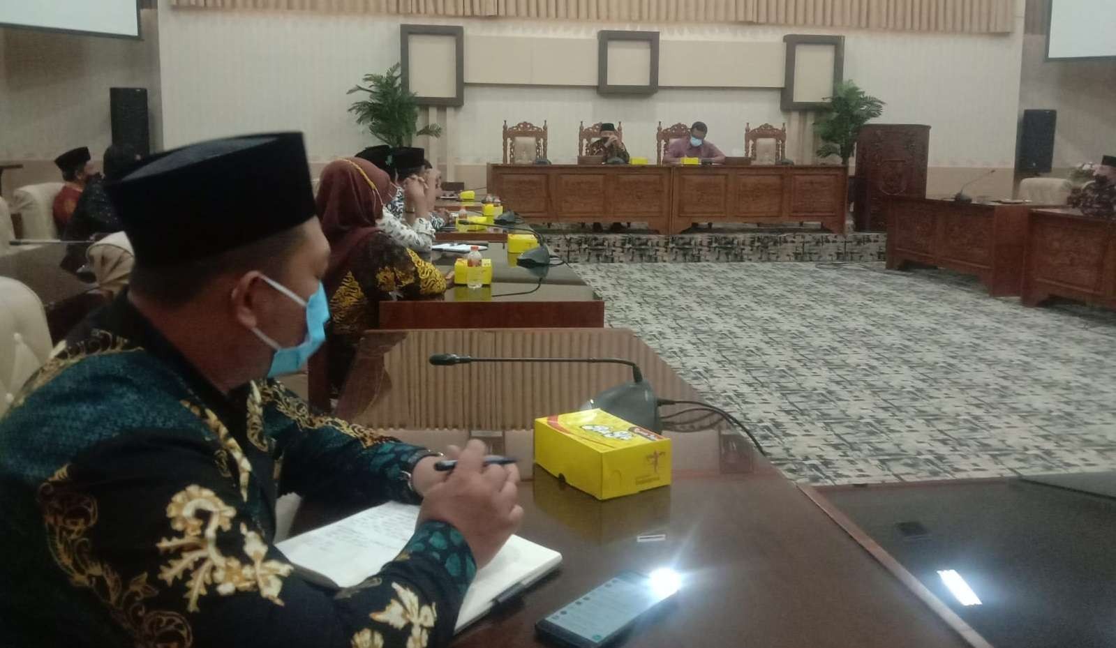 Pengurus PABPDSI Banyuwangi ditemui Ketua DPRD Banyuwangi di Ruang Rapat Khusus DPRD Banyuwangi. (Foto: Istimewa)