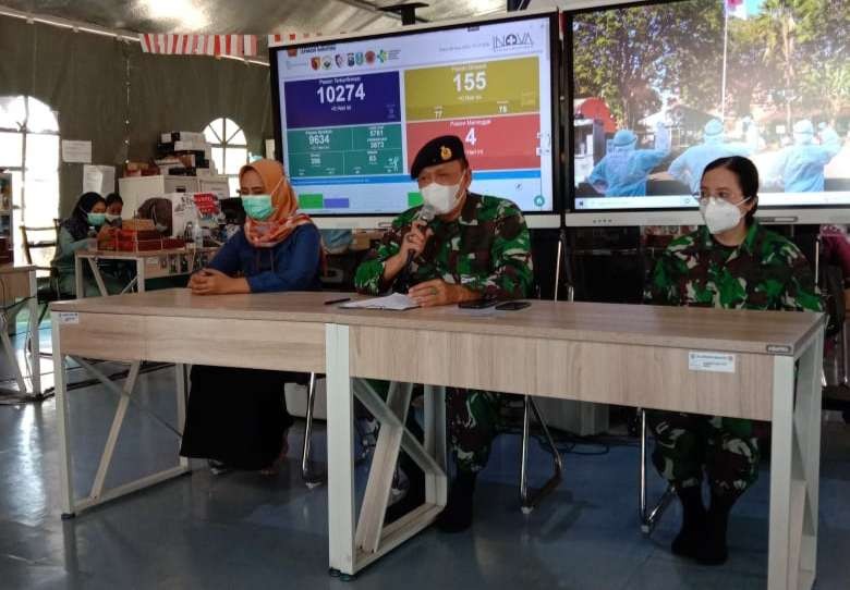 Pihak RSLI saat memberikan keterangan mengenai kewaspadaan varian baru Covid-19. (Foto: istimewa)