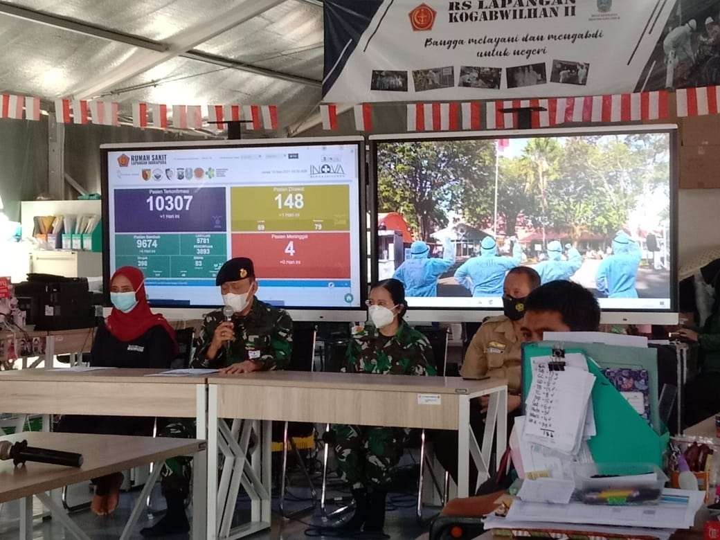 RSLI memberikan keterangan mengenai 78 sample dari PMI untuk tes WGS. (Foto: Istimewa)