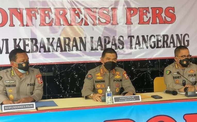 Polri sebut ada indikasi dugaan kelalaian dalam kebakaran Lapas Tangerang. (Foto: Ant)