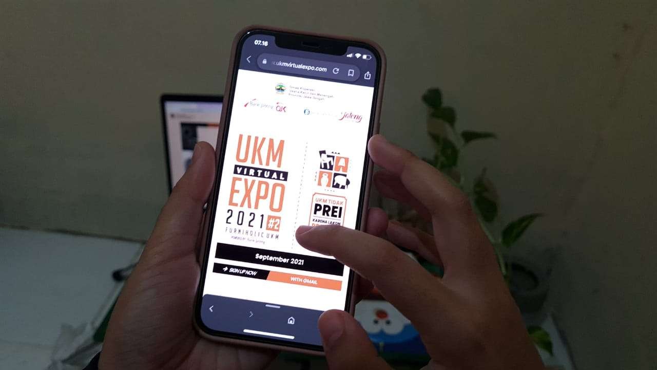 Aplikasi UKM Virtual Expo. (Foto: Istimewa)