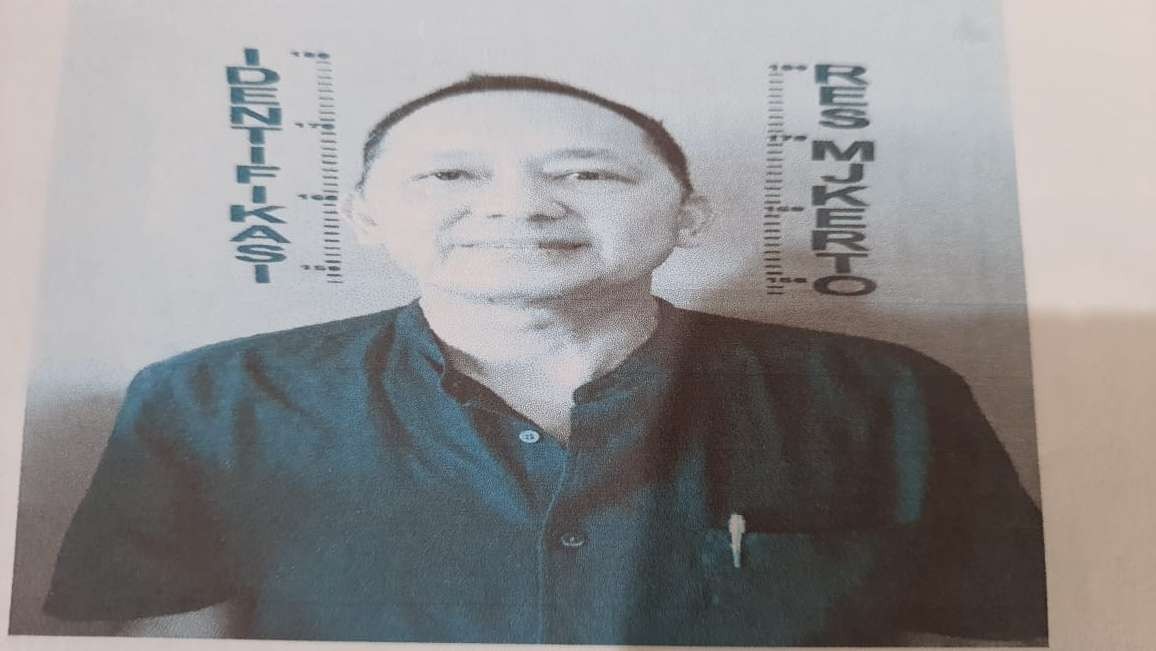 Wajah tersangka Dianus Pionam alias Awi 55 tahun. (Foto: Deni Lukmantara/Ngopibareng.id)