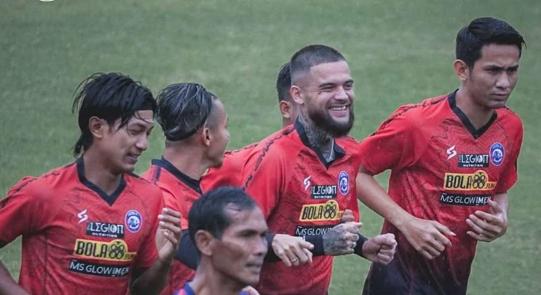 Para pemain Arema FC. (Foto: Twitter/AremafcOfficial)