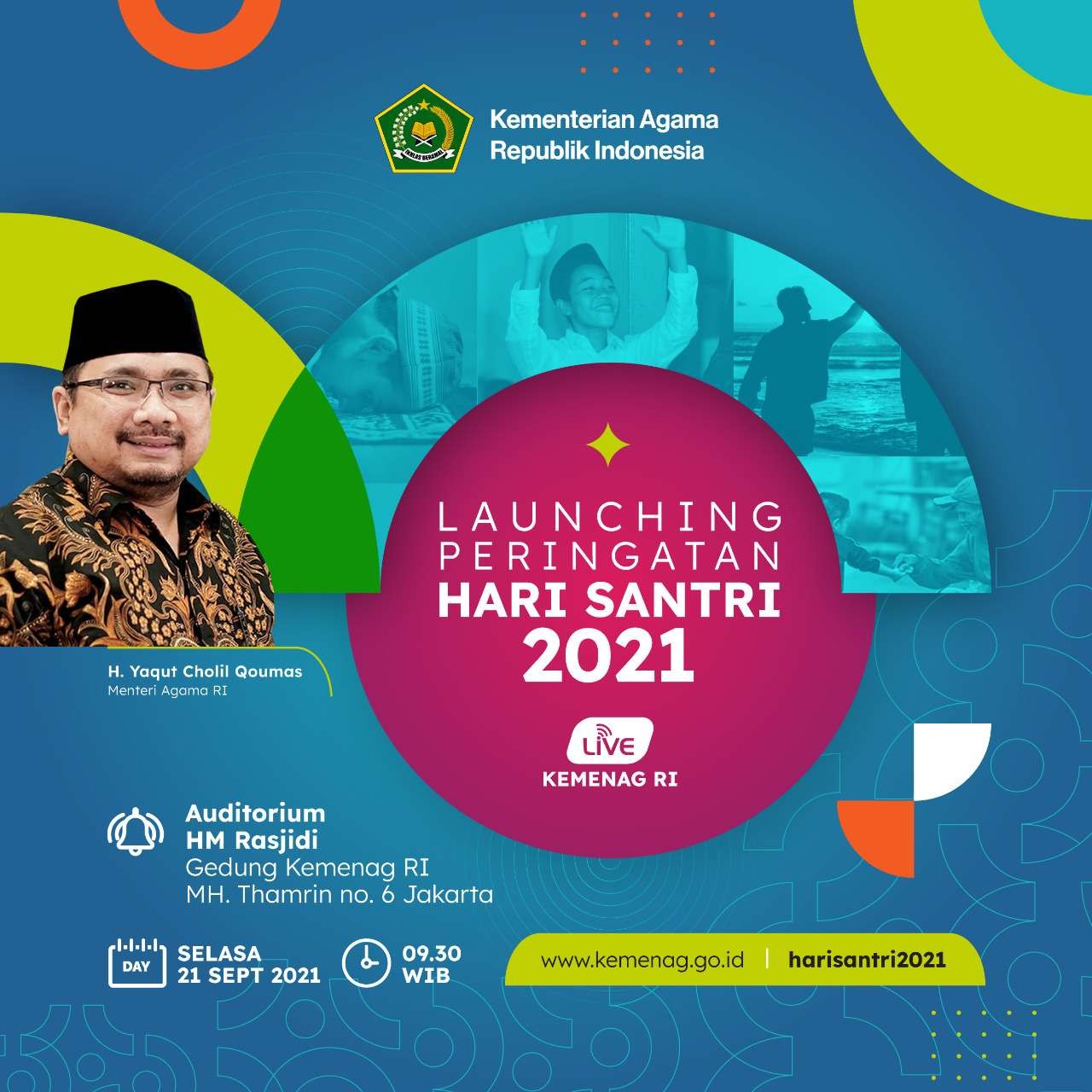 Kemenag Launching Peringatan Hari Santri 2021. (Foto: Kemenag)