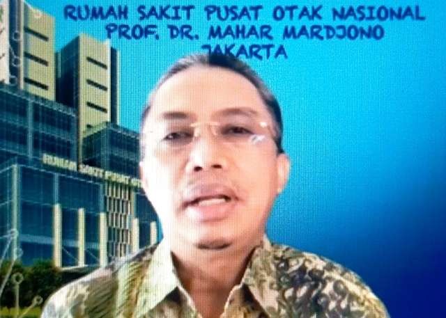 Dirut RSPON Mursyid Bustami saat memberikan keterangan virtual kepada media.(Foto: Istimewa)