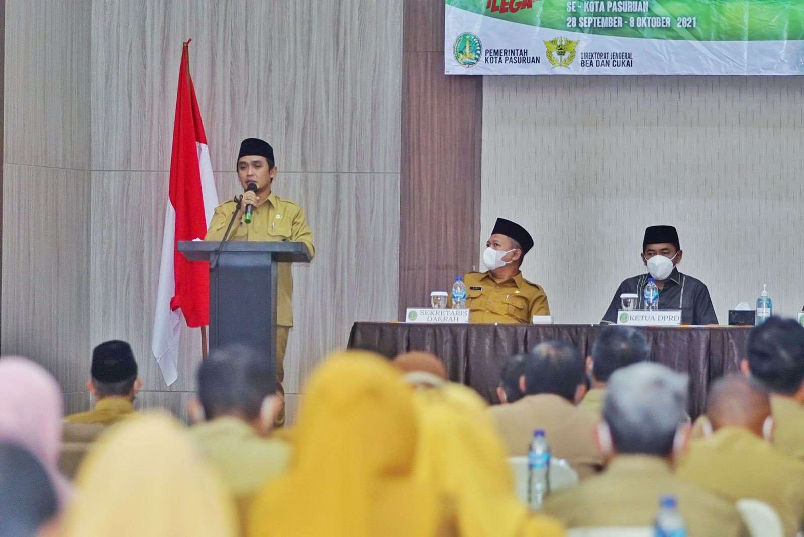 Sosialisasi peraturan Perundang-undangan di bidang cukai dengan seluruh kepala perangkat daerah (dok Dinas Kominfo Kota Pasuruan)