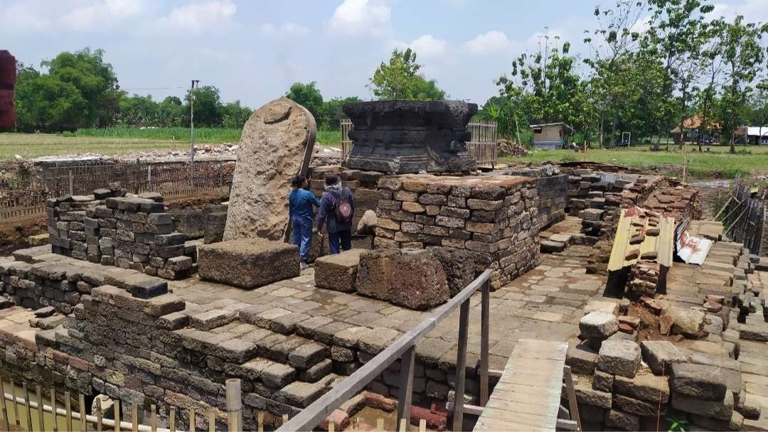 Penampakan situs Bhre Kahuripan atau petilasan Tribhuwana Tunggadewi.(Deni Lukmantara/Ngopibareng)