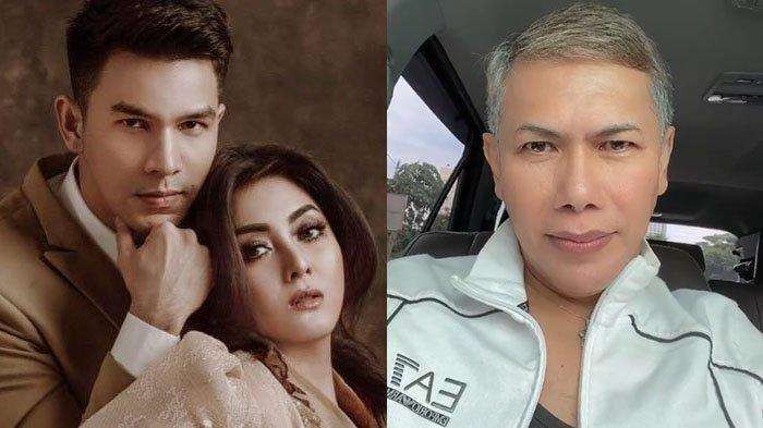 Pasangan Jonathan Frizzy dan Dhena Devanka saat mesra (kiri). Benny Simanjuntak, paman Jonathan Frizzy (kanan) membeberkan CCTV keponakannya ditendang hingga dihantam barbel. (Foto: Kolase)