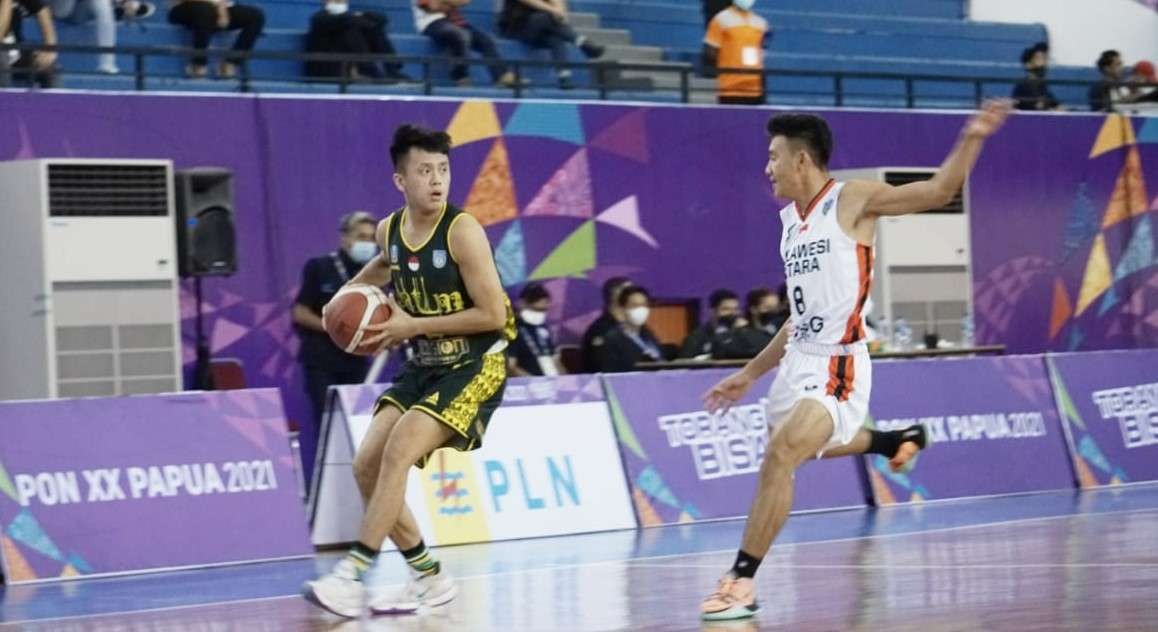 Tim bola basket putra Jatim tumbang di tangan Sulut. (Foto: Istimewa)