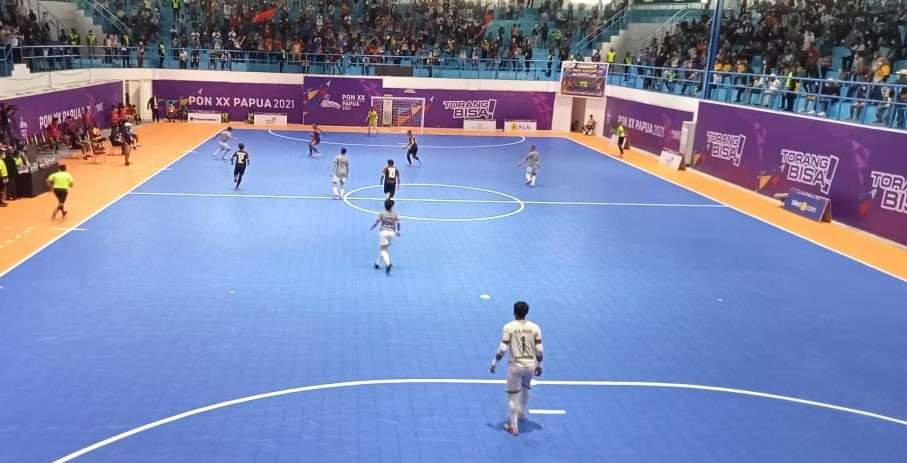 Futsal Papua vs Jatim. (Foto: Istimewa)