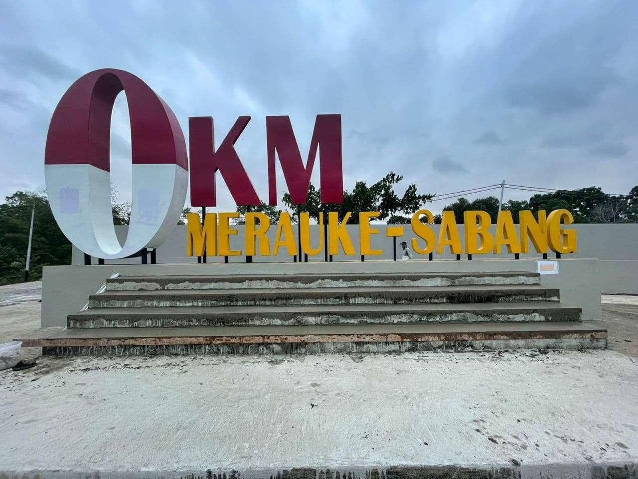 Pemandangan di PLBN Sota, Merauke. (Foto: Fariz Yarbo/Ngopibareng.id)