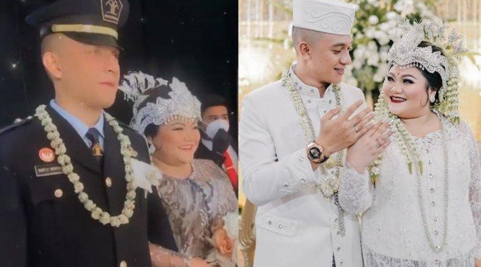 Pasangan Olivia Nathania dan Rafly Noviyanto Tilaar (RAF), anak dan menantu penyanyi melankolis Nia Daniaty. (Foto: Istimewa)