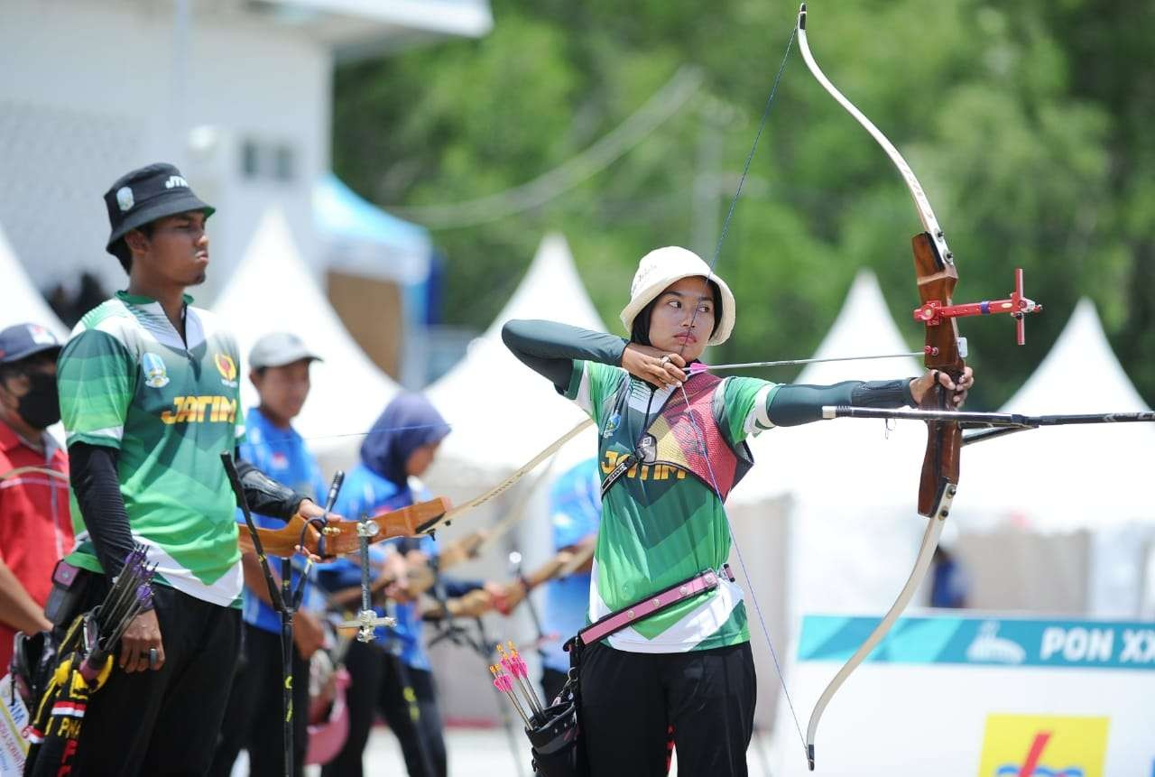 Tim panahan Jatim tampil sebagai juara umum di PON XX Papua. (Foto: Istimewa)