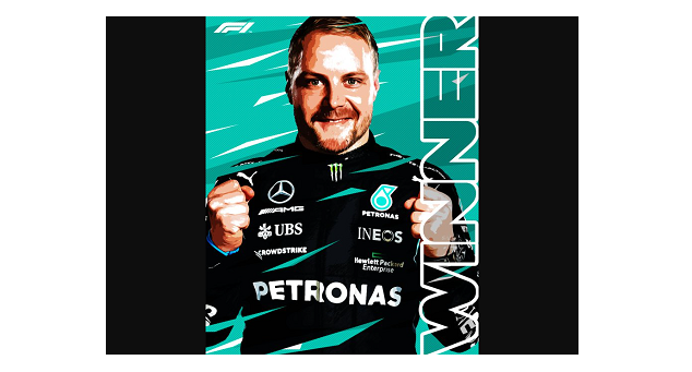 Pembalap Mercedes AMG Petronas, Valtteri Bottas. (Foto: Twitter)