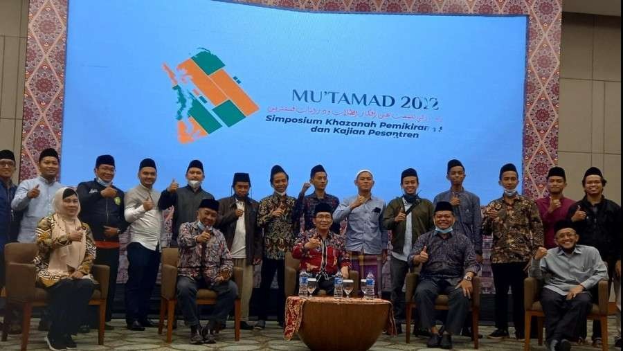 Pembukaan al-Multaqa ad-Dawliy lil-Bahts ‘an Afkar at-Thullab wa-Dirasat Pesantren (Mu'tamad) 2021. (Foto: Kemenag)