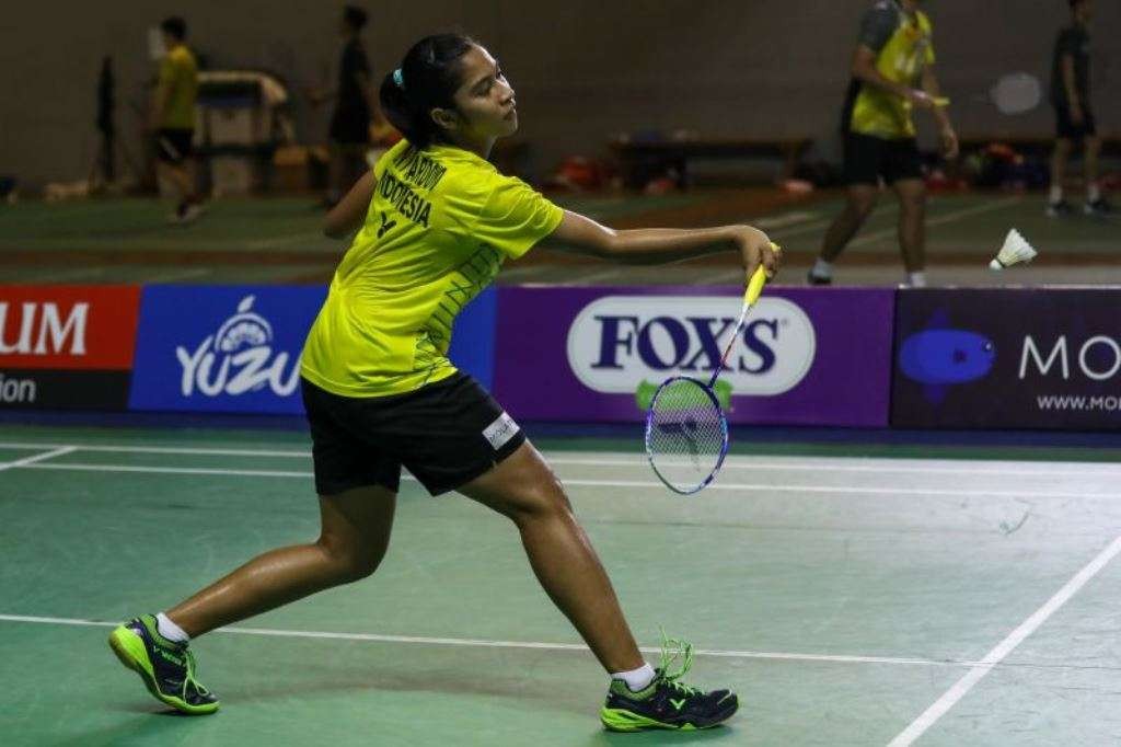 Tunggal putri Indonesaia Ester Nurumi Tri Wardoyo gagal menyumbang angka bagi Skuat Merah Putih. (Foto: Dok PBSI)