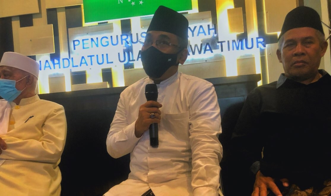 KH Yahya Cholil Staquf atau Gus Yahya di Kantor PWNU Jatim (Foto: Andhi Dwi/Ngopibareng.id)