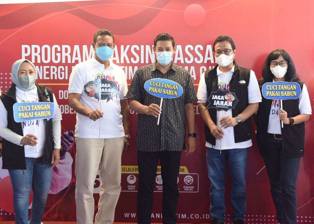 Walikota Kediri optimis vaksinasi massal bisa mencapai target. (Foto: Istimewa)