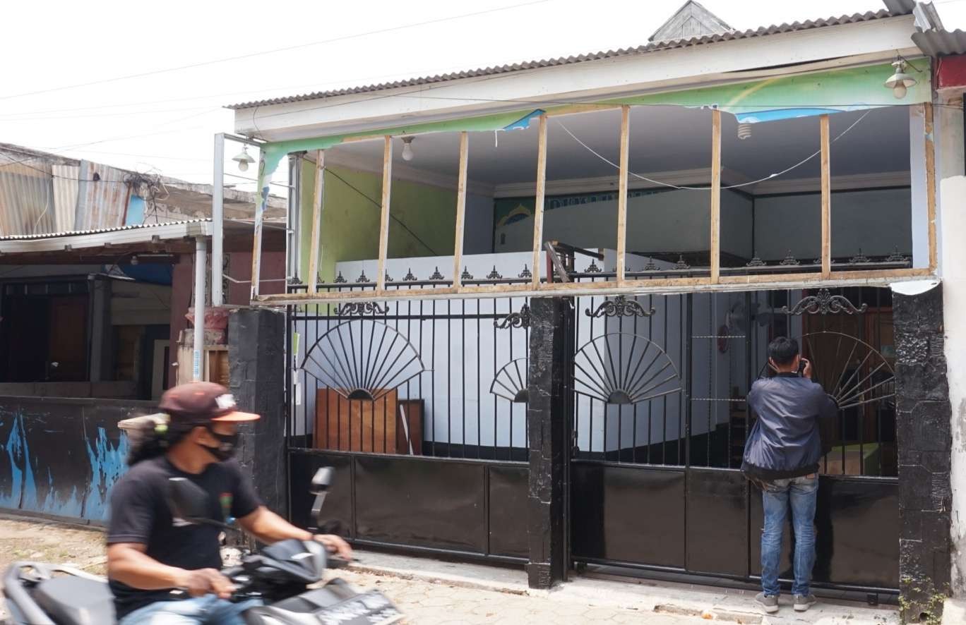 Pesantren Darul Muttaqin di Dusun Sampang Desa Sampangagung, Kecamatan Kutorejo, Mojokerto dalam kondisi kosong.(Foto: Deni Lukmantara/Ngopibareng)