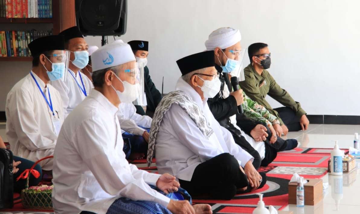 Wapres KH Ma'ruf Amin di Pondok Pesantren Salafiyah Syafi’iyah Sukorejo, Situbondo, Jawa Timur, (foto: Setwapres)