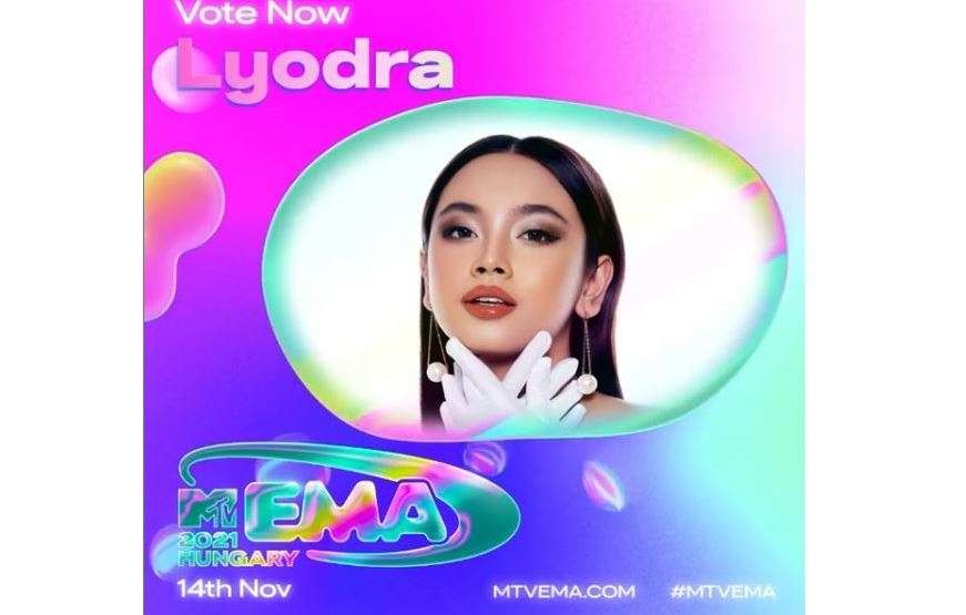 Lyodra masuk sebagai nominasi di ajang bergengsi dunia yaitu MTV Europe Music Award (EMA). (Foto: Instagram)