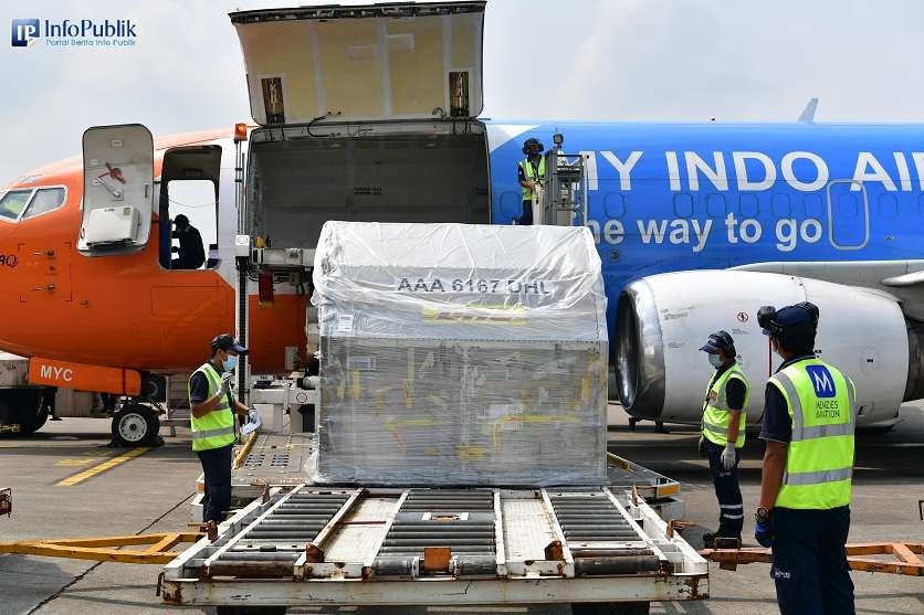 Kedatangan vaksin Pfizer Tahap ke-95 Kamis, 21 Oktober 2021 Pukul 09.30 WIB. (Foto: Istimewa)