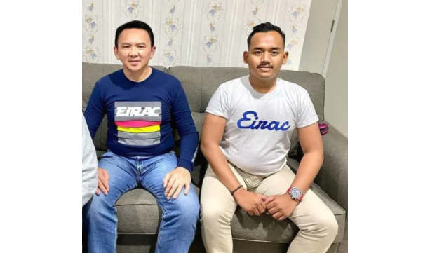 Basuki Tjahaja Purnama (BTP) alias Ahok dan adik iparnya, Bripda Arjuna Bagas. (Foto: Instagram)