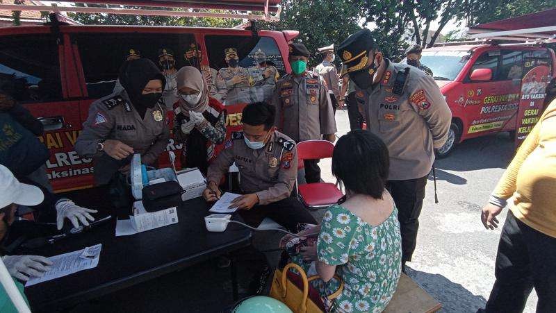 Polres Sidoarjo gelar razia vaksin.(Foto: Istimewa)