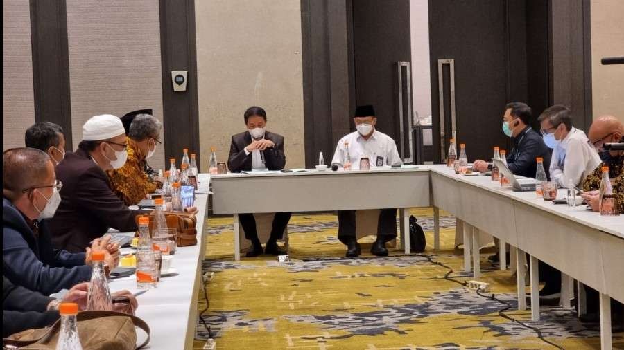 Kemenag gelar FGD bersama Kemenkes dan PPIU bahas skema ibadah umrah saat pandemi, Selasa (19 Oktober 2021)