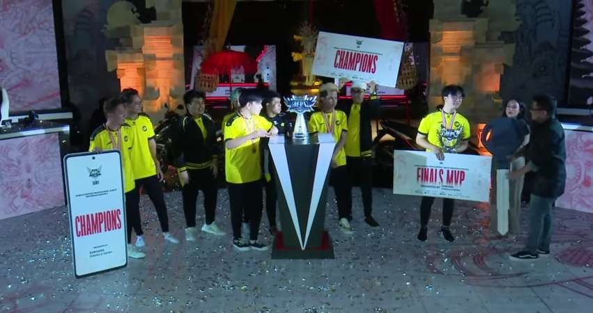 Tim Onic Esports berhasil menjuarai MPL Indonesia season 8. (Foto: Tangkapan Layar)