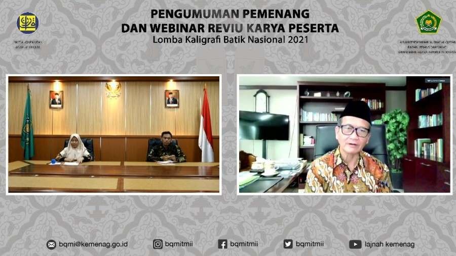 Pengumuman Pemenang Lomba Kaligrafi Batik Nasional 2021