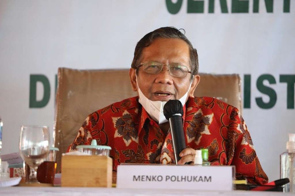 Ketua Satgas BLBI yang juga Menkopolhukam Mahfud MD. (Foto: Ant)